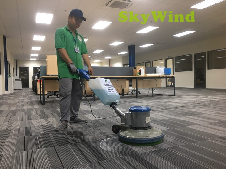 Dịch vụ giặt thảm văn phòng SkyWind